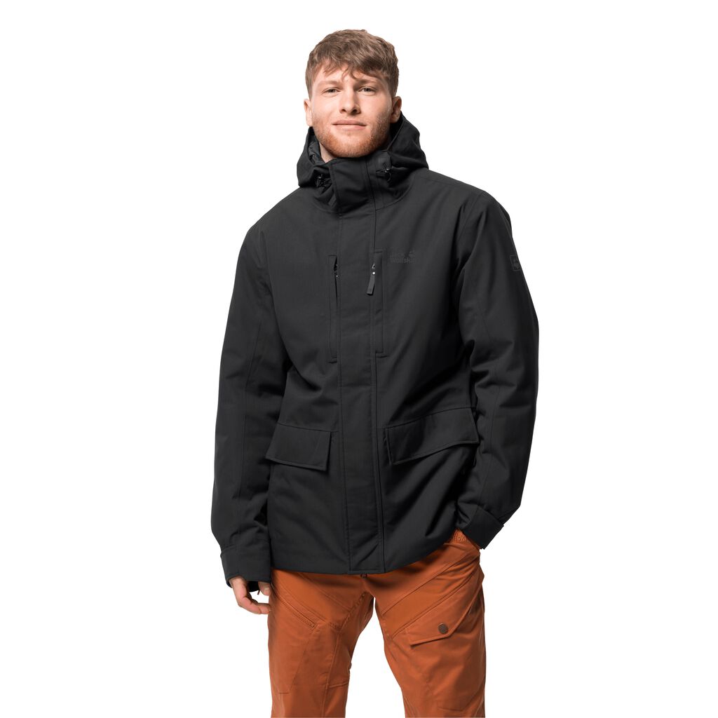 Jack Wolfskin WEST Férfi Télikabát Fekete - GFBALI-604